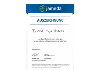 Illija Androic Facharzt für Orthopädie und Unfallchirurgie Illija Androic Facharzt für Orthopädie und Unfallchirurgie