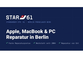 Star61 Macbook Reparatur Service / Notebook Reparatur Service Berlin Prenzlauer Berg