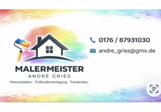 Maler und Lackierermeister André Gries