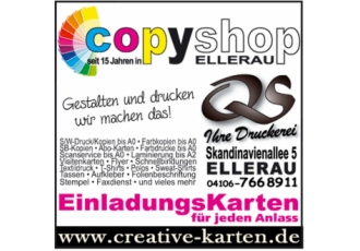 QS Desi und Druck Creative Karten CopyShop Ellerau