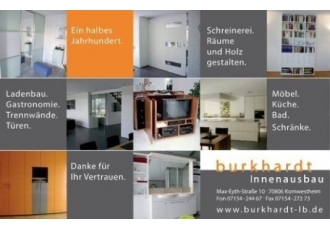BURKHARDT Hermann Innenausbau Schreinerei BURKHARDT Hermann Innenausbau Schreinerei