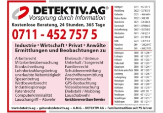 A M G DETEKTIV AG Wirtschaftsdetektei u Privatdetektei
