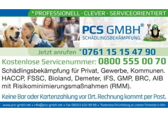 Schädlingsbekämpfung in Stuttgart – PCS Schädlingsbekämpfung in Stuttgart – PCS